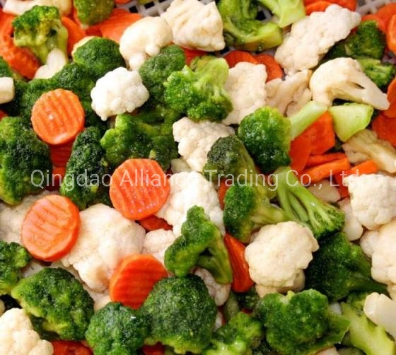 Frozen IQF 3 Ways Mixed Vegetables California Mixed Vegetables Blend with Cauliflower, Broccoli and Carrot with Wholesale Price